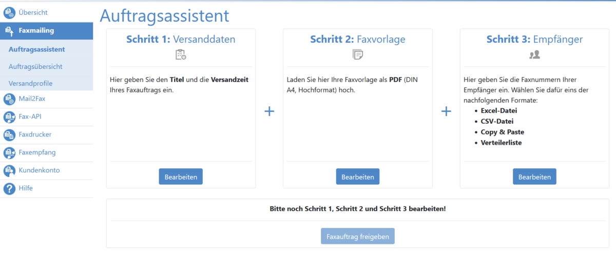 Faxmailing_Einplanung_Auftragsassistent