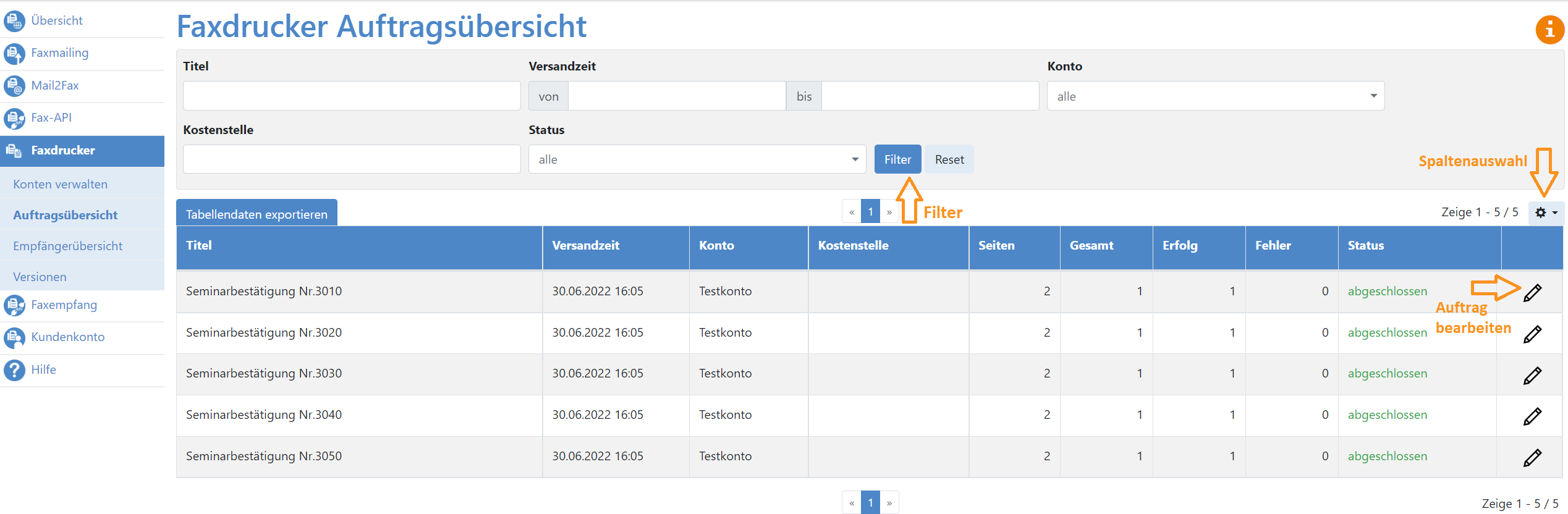 Faxdrucker_Auftragsübersicht_Steuerung
