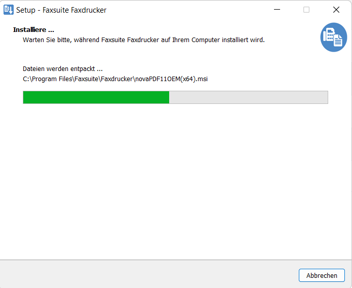 5. Installation Faxsuite_Faxdrucker Installation Faxsuite Faxdrucker